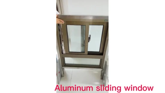 Porta per finestra scorrevole in alluminio in vendita Finestra scorrevole Finestra scorrevole in vetro in alluminio Altalena in acciaio inossidabile con stecche in lega di alluminio